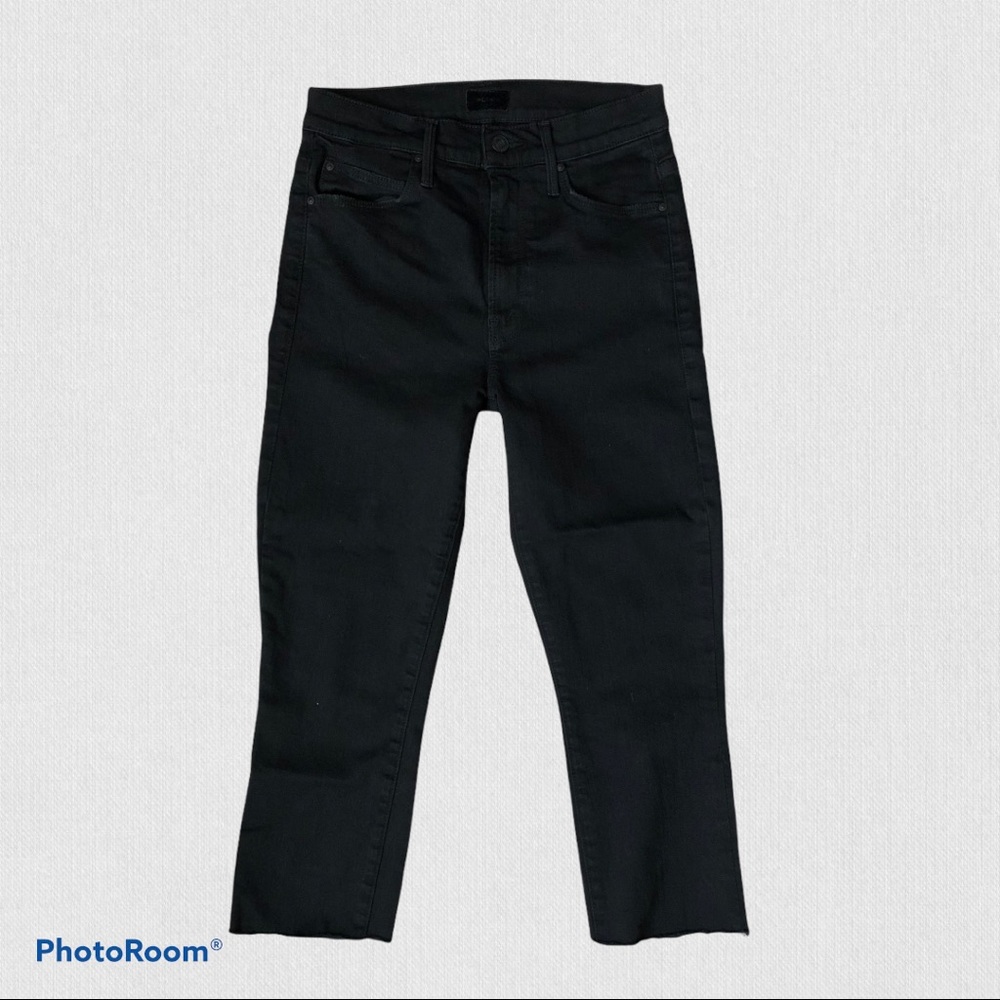 MOTHER The Stunner Double Zip Ankle Step Fray in Not Guilty